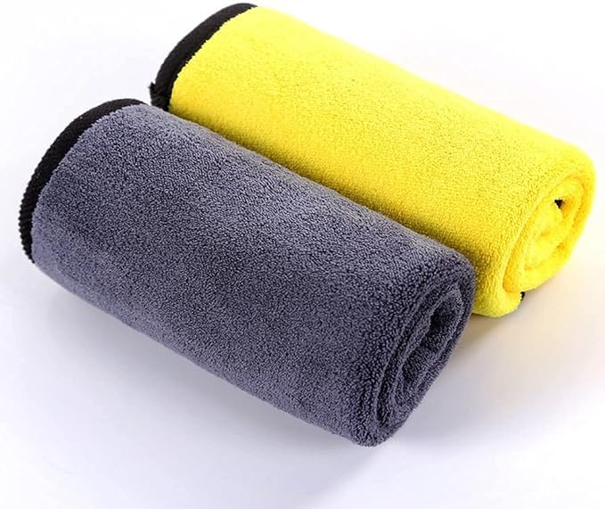 N Treck Heavy Microfiber Cloth for Car &amp; Bike Cleaning – 500 GSM , (Multi-Color)