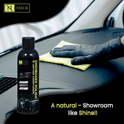NTreck Car Dashboard Polish &amp; Leather Conditioner