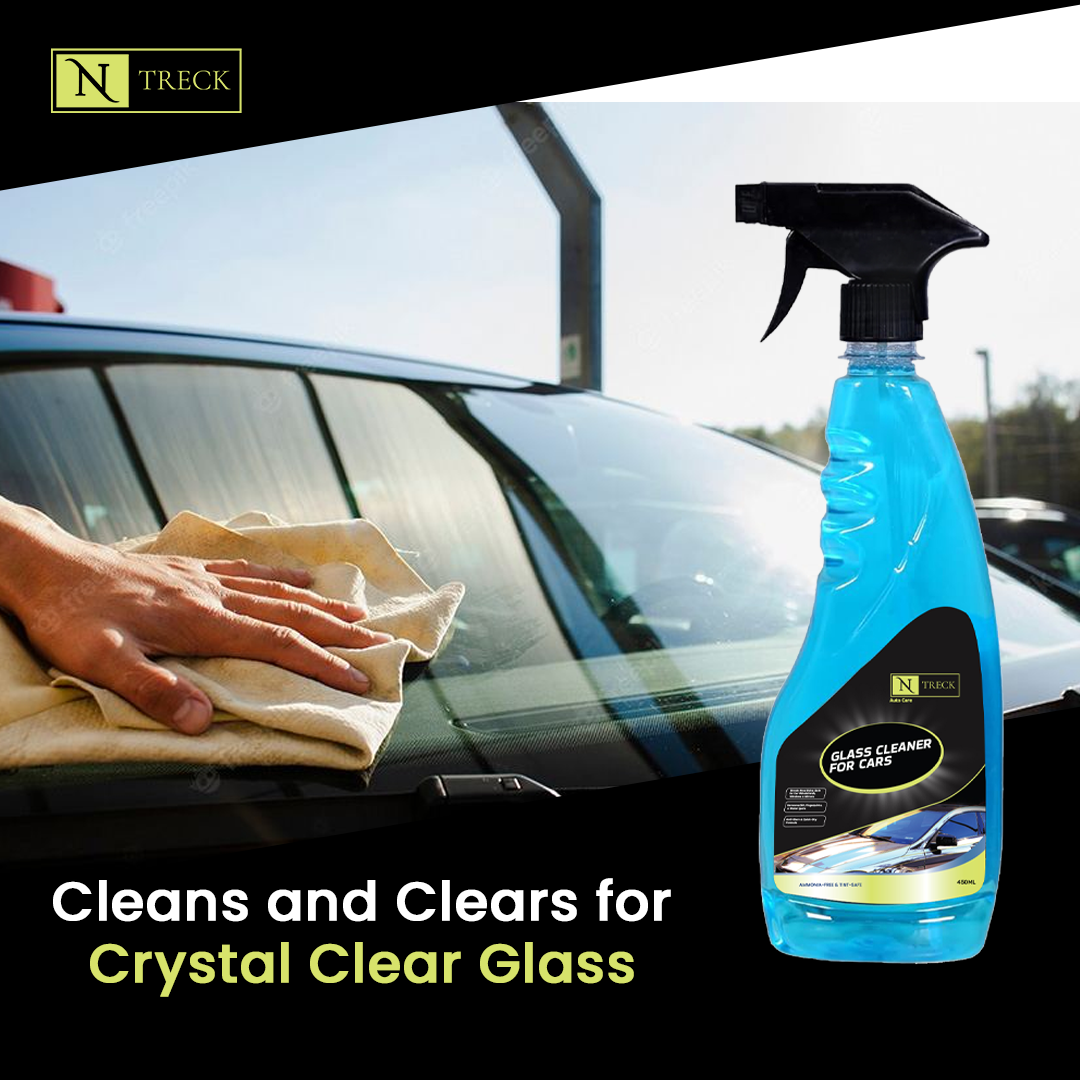 NTreck Auto Specialty Glass Cleaner Liquid Spray – 450 ml